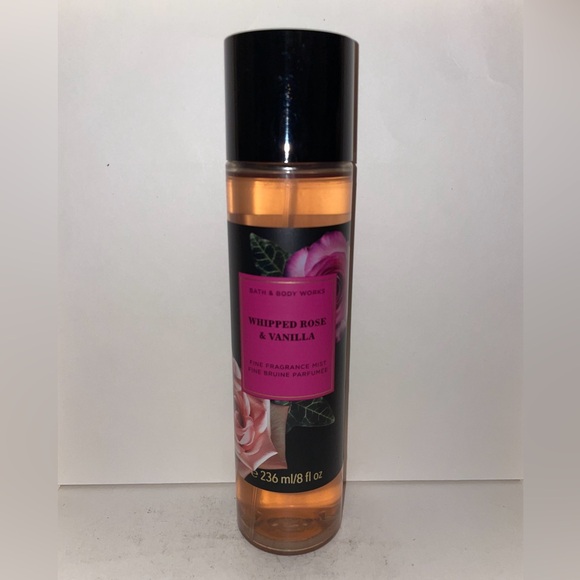 Bath & Body Works Whipped Rose & Vanilla Fine Fragrance Mist 8oz Discontinue New - Picture 1 of 3